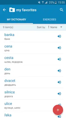 Czech-Ukrainian Dictionary android App screenshot 1